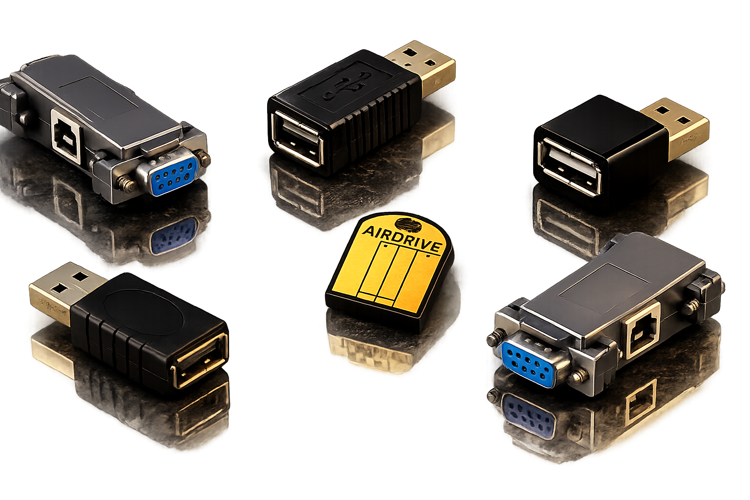 AirDrive WiFi hardware keyloggers and serial loggers product lineup